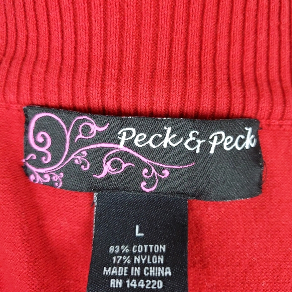 Peck & Peck ❤  Beautiful red sleeveless jacket - Picture 8 of 8